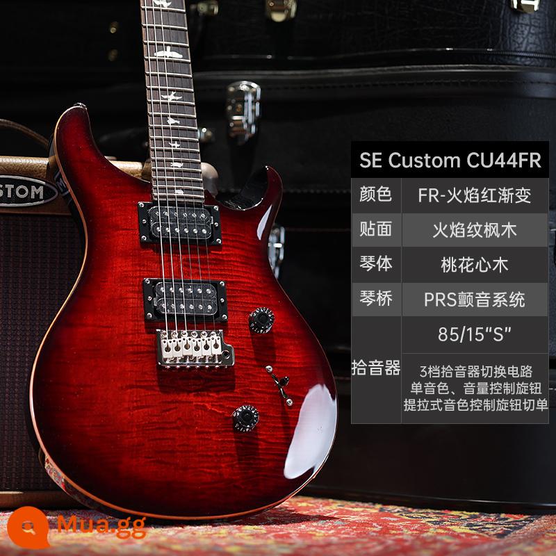 PRS Đàn Guitar Điện SE Bộ Tùy Chỉnh Indonesia MHHHB John Mayer Phiên Bản Chữ Ký CU44 Nhỏ Lắc Đôi - Độ dốc màu đỏ ngọn lửa CU44FR