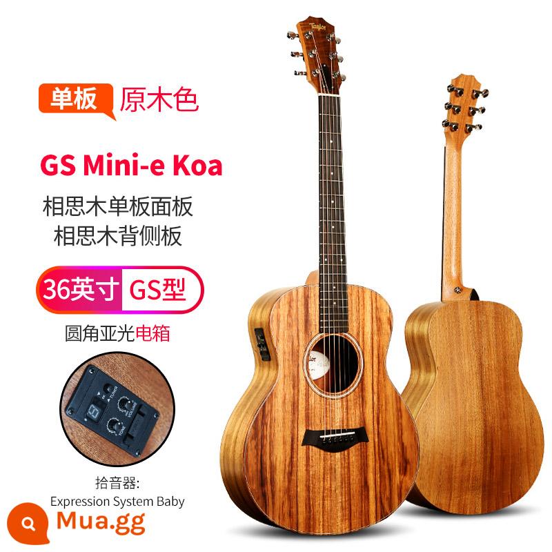 Đàn guitar Taylor Taylor GS mini Gỗ keo KOA veneer GTe cô gái đàn piano du lịch dân gian gsmini - [Đặt trước 15 ngày] Hộp điện toàn gỗ keo GS Mini-e Koa