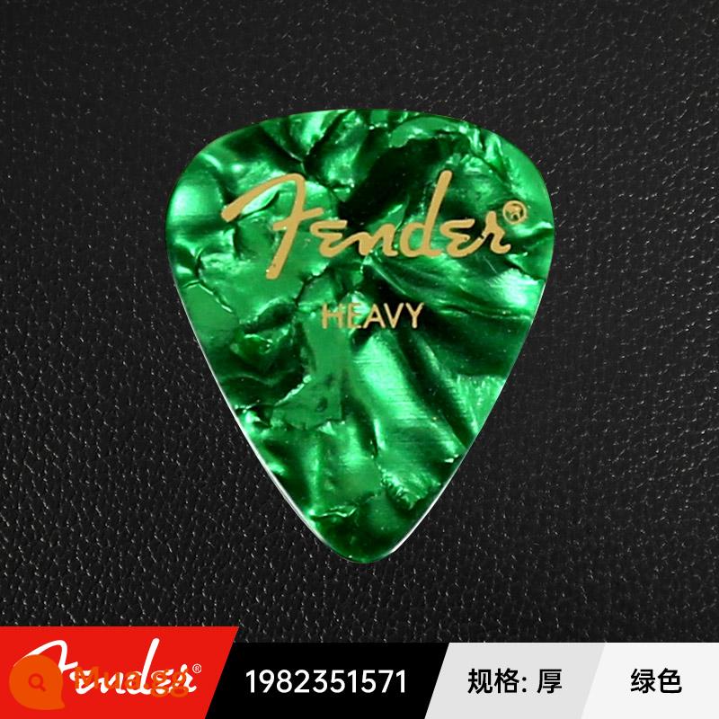 Mỹ Fender Celluloid Đàn Guitar Chọn Nhạc Jazz Chống Trơn Trượt Điện Gỗ Dân Gian Gảy Lò Xo Mảnh - dày xanh