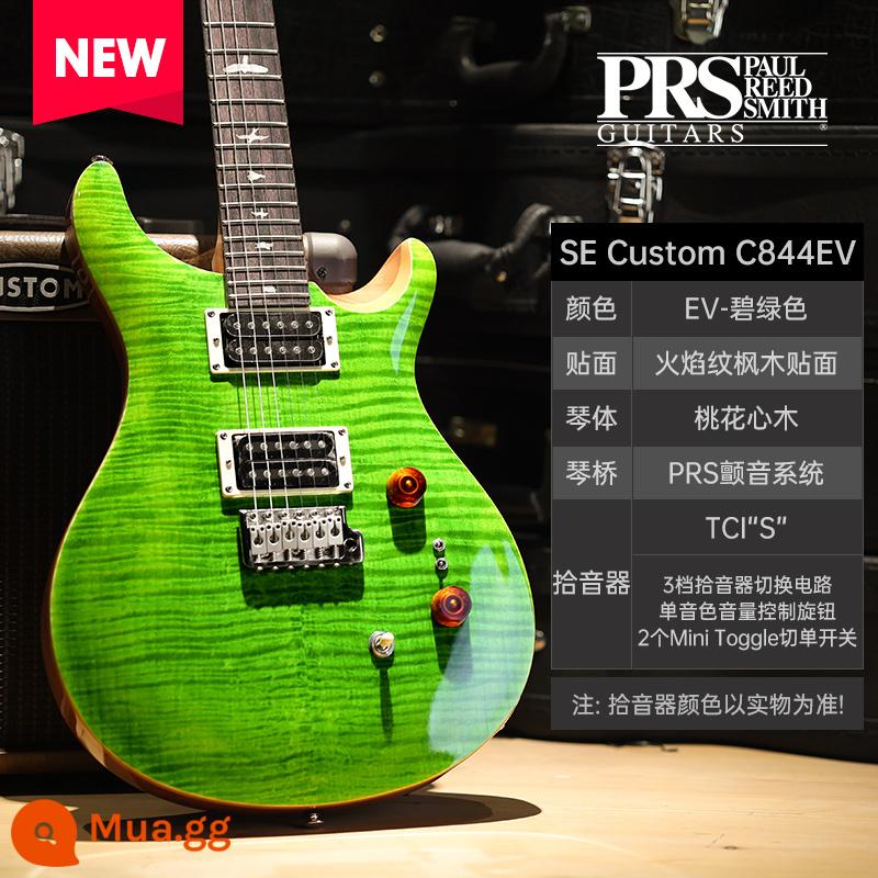 PRS Đàn Guitar Điện SE Bộ Tùy Chỉnh Indonesia MHHHB John Mayer Phiên Bản Chữ Ký CU44 Nhỏ Lắc Đôi - C844EV Ngọc lam [8 tông màu]