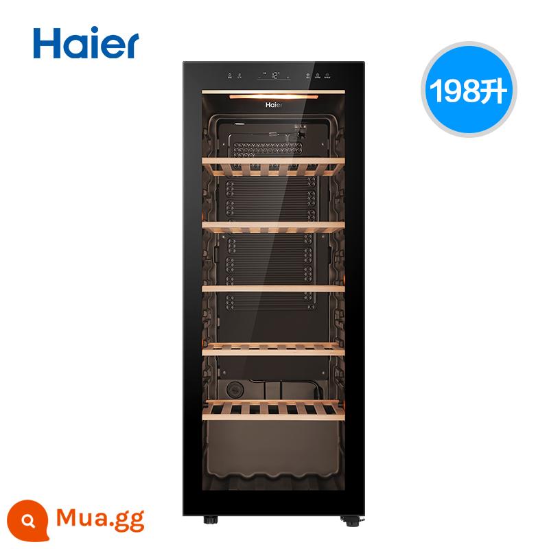 Haier 53/86 chai tủ lạnh rượu nhỏ hầm rượu nhiệt độ không đổi tủ rượu gia đình phòng khách tủ đá thanh điện tử tủ nhiệt độ không đổi - WS086A màu đen