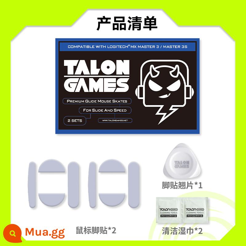 TALONGAMES phù hợp với Logitech gpw2g502g403gpx Poison Viper Ultimate Arc Edge miếng dán chân chuột miếng dán Teflon - Áp dụng cho cụm lắp ráp MXmaster3/3s-2