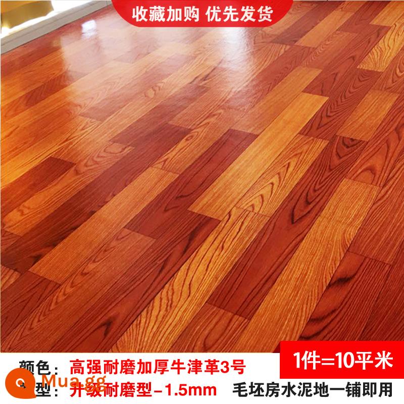 PVC dày lát sàn gạch da chịu mài mòn chống xi măng miếng dán sàn tự dính nhà trực tiếp đặt thảm trải sàn bằng nhựa - Da Oxford dày có độ bền cao và chống mài mòn số 3 (10 mét vuông)