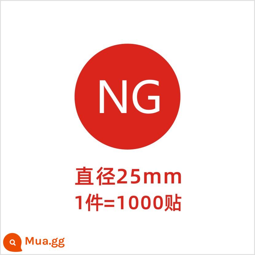 Giấy chứng nhận đủ điều kiện QC PASS kiểm tra nhãn kiểm tra chất lượng Nhãn hiệu đo lường nhãn dán tự dính không đủ tiêu chuẩn ROHS có thể được tùy chỉnh - Đỏ--NG (1 cái, 1000 cái