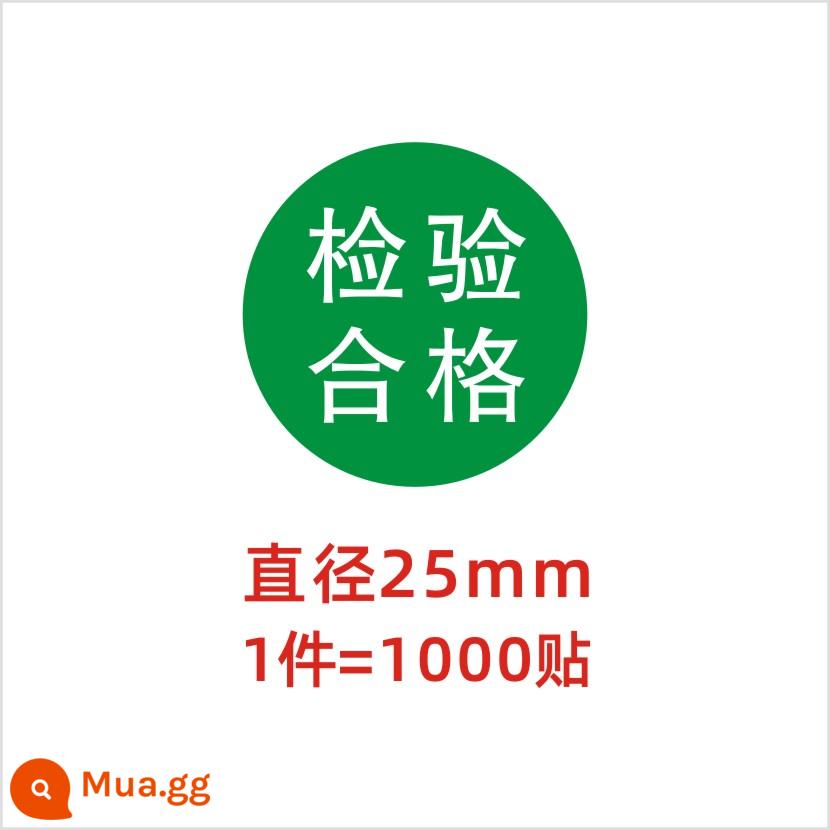 Giấy chứng nhận đủ điều kiện QC PASS kiểm tra nhãn kiểm tra chất lượng Nhãn hiệu đo lường nhãn dán tự dính không đủ tiêu chuẩn ROHS có thể được tùy chỉnh - Kiểm tra đã qua xanh (1 chiếc, 1.000 chiếc