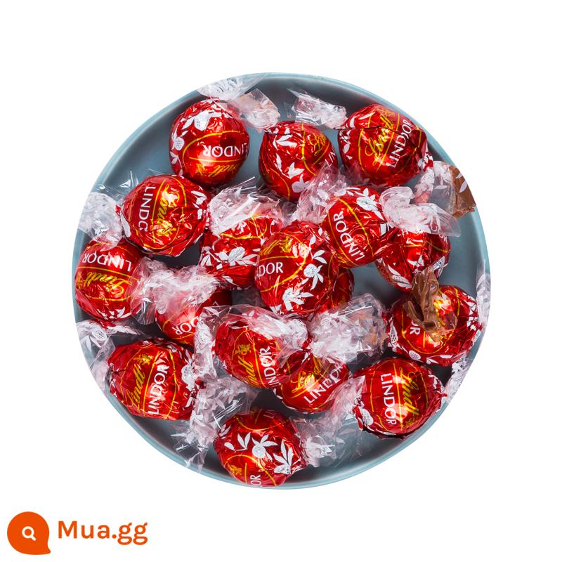 Socola Lindt Thụy Sĩ Lindt trái tim mềm bóng 500g đen smart trắng sữa Lindor kẹo cưới nhập khẩu số lượng lớn kẹo ăn vặt - Hương vị sữa [đỏ]