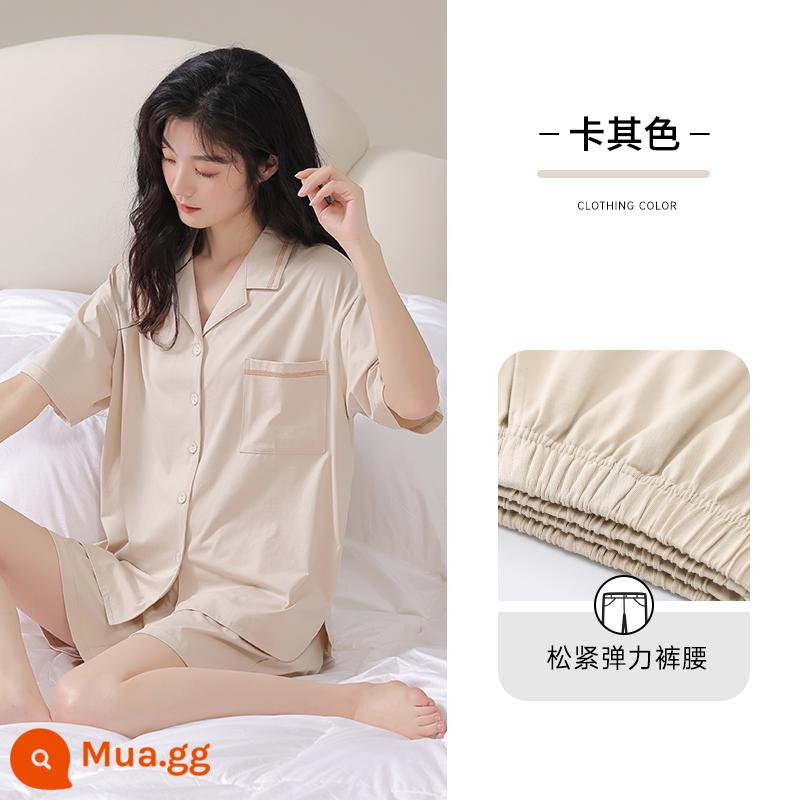 Bộ đồ ngủ nữ mẫu xuân thu 2023 mới dài tay xuân hè áo cardigan nữ cỡ lớn bộ đồ phục vụ tại nhà - Siyun [Phong cách nữ] [Modal] [Túi đôi]