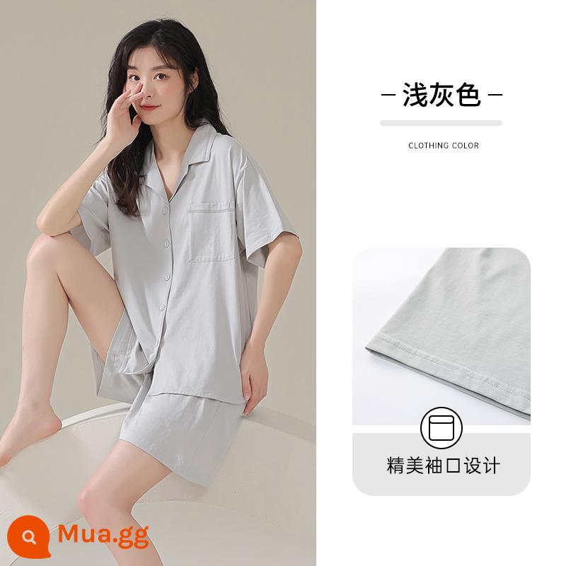 Bộ đồ ngủ nữ mẫu xuân thu 2023 mới dài tay xuân hè áo cardigan nữ cỡ lớn bộ đồ phục vụ tại nhà - Su Xi [Phong cách nữ] [Modal] [Túi đôi]