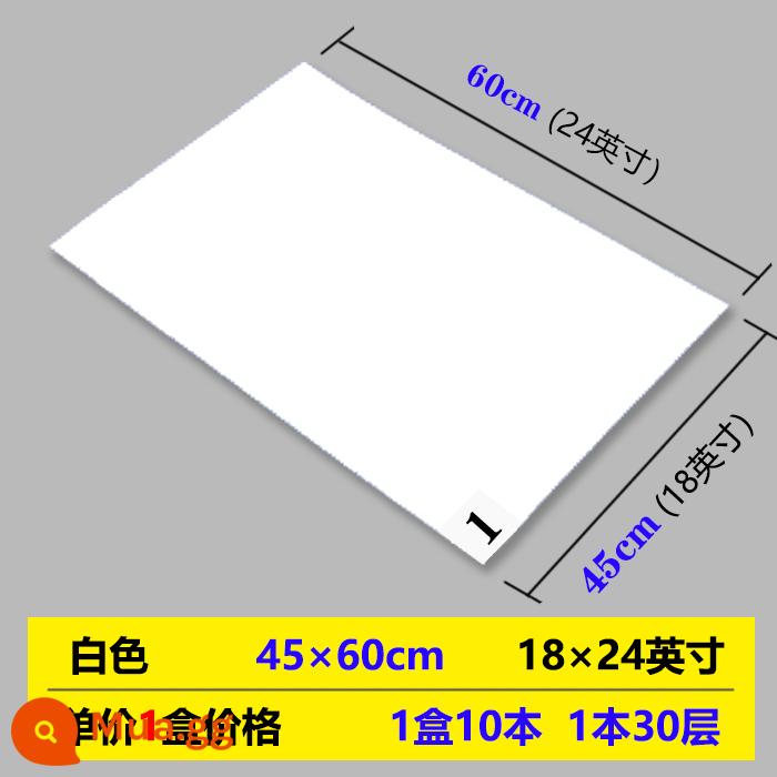 Miễn Phí Vận Chuyển Xanh Dính Bụi Loại Bỏ Thảm Dính Chân Miếng Lót 6090 2645 Không Khí Tắm Phòng Sạch Hộ Gia Đình Dính Miếng Lót Chân - Trắng 18*24 inch (45*60cm) 1 hộp/300 tờ