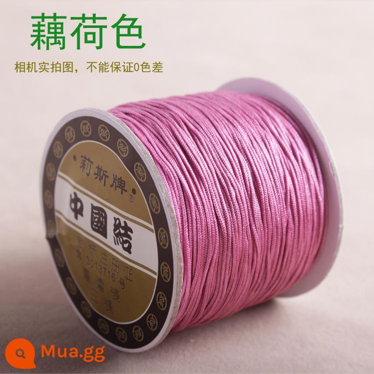 Số 72 Đài Loan Liz thương hiệu ngọc dây 0.8mm trang sức ngọc chạy trốn công chúa Series DIY tay vòng cổ đính cườm dây - Dòng Màu Sen 72