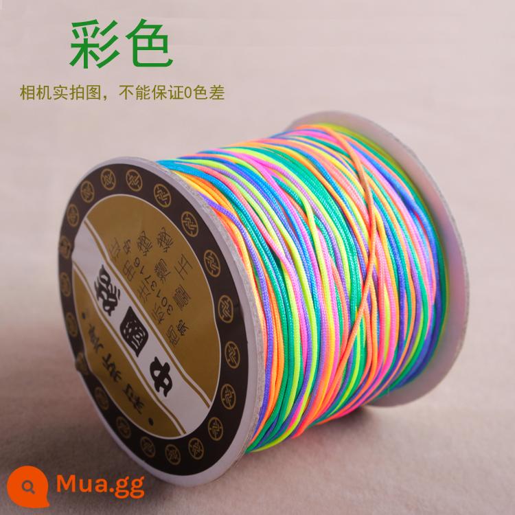 Số 72 Đài Loan Liz thương hiệu ngọc dây 0.8mm trang sức ngọc chạy trốn công chúa Series DIY tay vòng cổ đính cườm dây - Đường màu 72