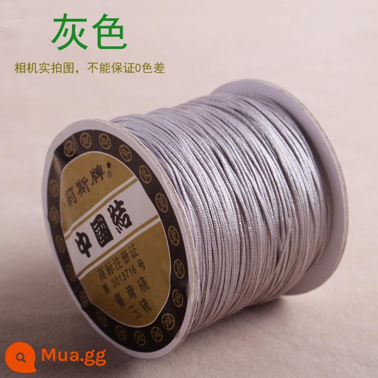 Số 72 Đài Loan Liz thương hiệu ngọc dây 0.8mm trang sức ngọc chạy trốn công chúa Series DIY tay vòng cổ đính cườm dây - Đường màu xám 72