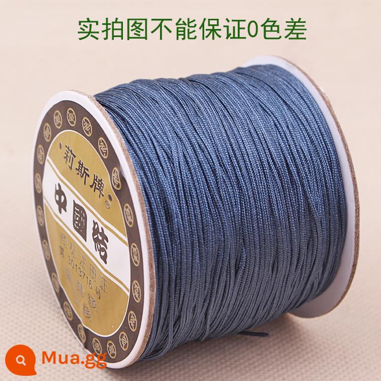 Số 72 Đài Loan Liz thương hiệu ngọc dây 0.8mm trang sức ngọc chạy trốn công chúa Series DIY tay vòng cổ đính cườm dây - Đường màu xanh xám 72