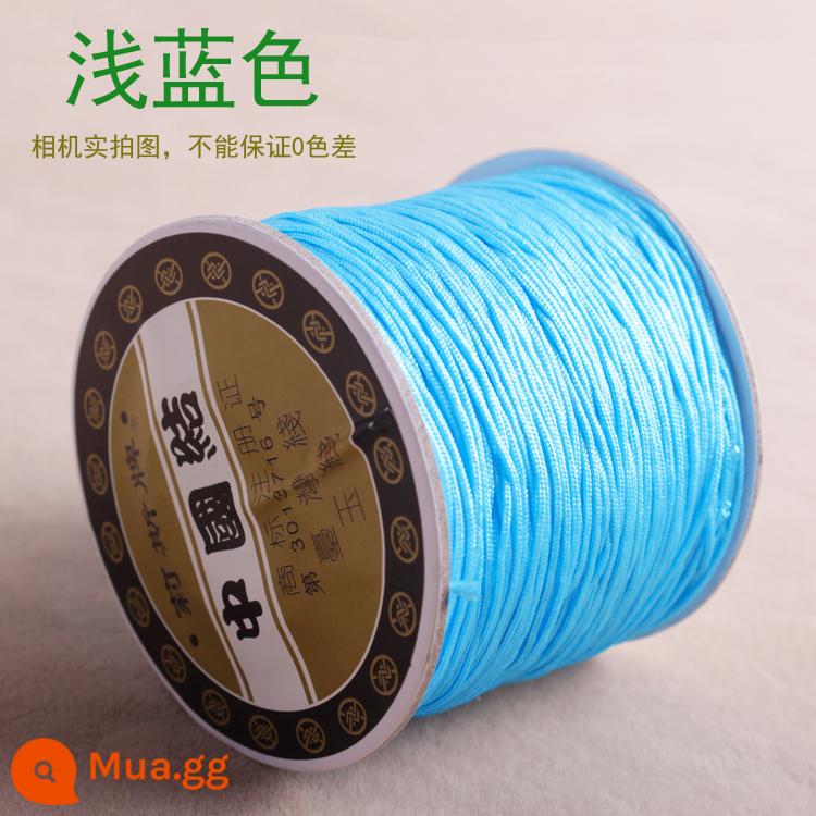 Số 72 Đài Loan Liz thương hiệu ngọc dây 0.8mm trang sức ngọc chạy trốn công chúa Series DIY tay vòng cổ đính cườm dây - Đường màu xanh nhạt 72