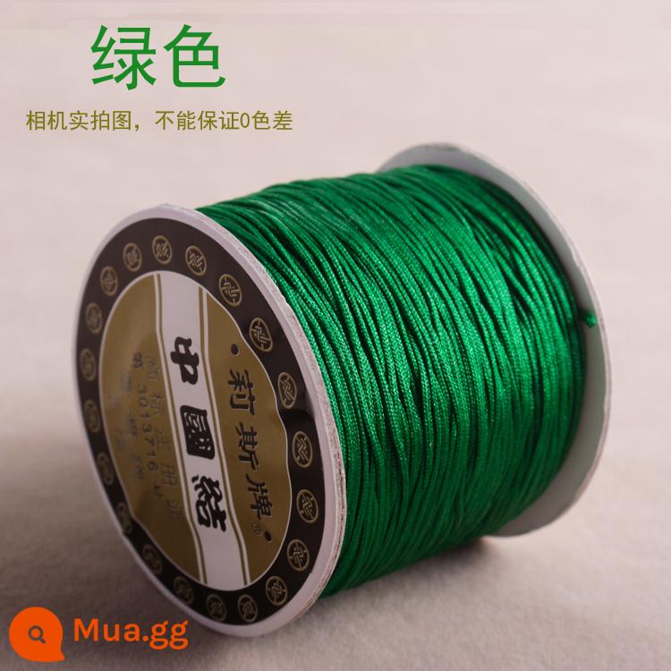 Số 72 Đài Loan Liz thương hiệu ngọc dây 0.8mm trang sức ngọc chạy trốn công chúa Series DIY tay vòng cổ đính cườm dây - Đường xanh 72