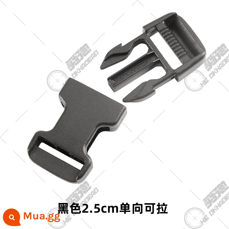 UTX Donauf khóa ba lô phụ kiện UTX khóa Donauf khóa tháo nhanh khóa ổ cắm dây đeo ba lô ổ cắm - Đen 2.5cm thích hợp kéo 1 chiều