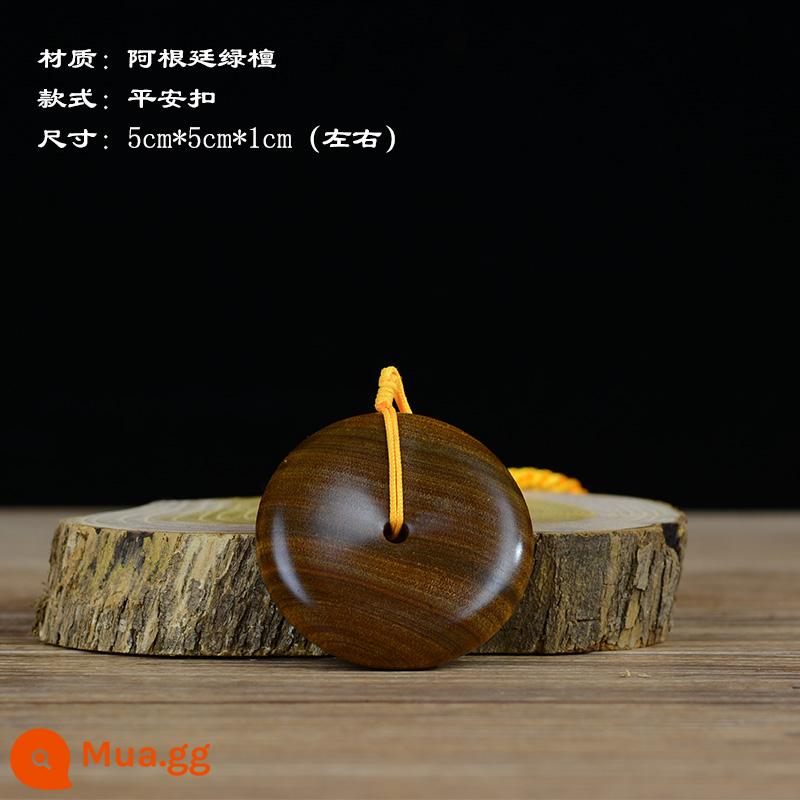 Thùy gỗ đàn hương đỏ mật độ cao gỗ đàn hương máu handmade khóa an toàn tay cầm mặt dây chuyền mặt dây chuyền mặt dây chuyền đăng nhập thủ công văn bản chơi - Khóa an toàn bằng gỗ đàn hương xanh 50mmx10mm có sợi treo