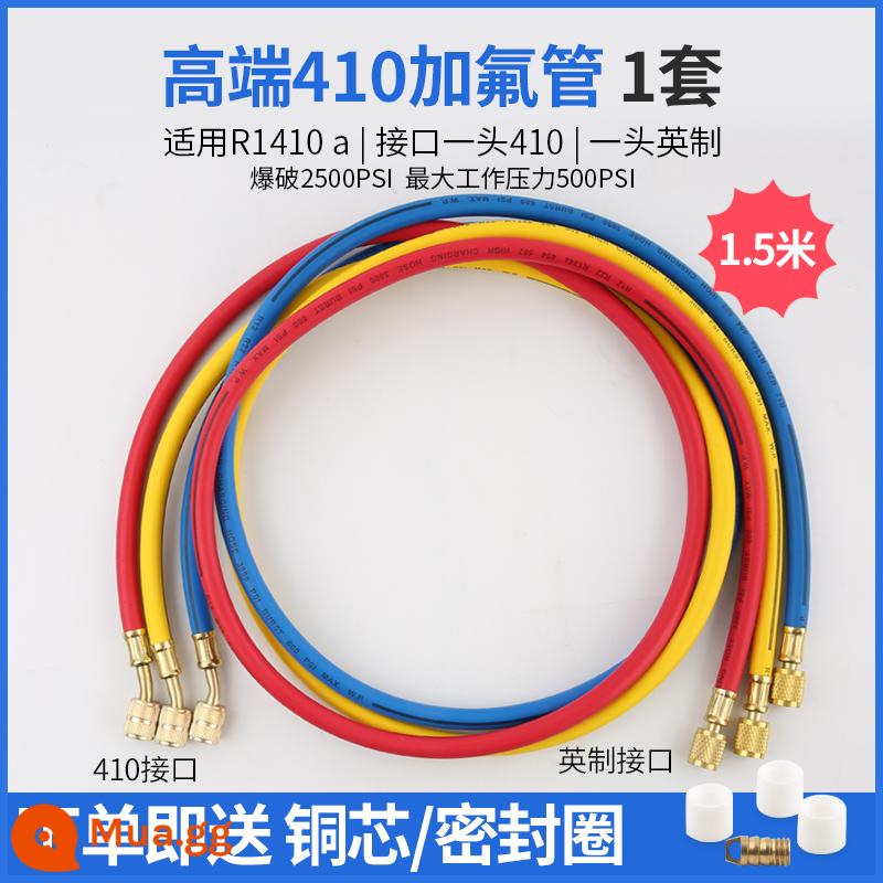 R410 R22 R134a ống làm đầy chất lỏng áp suất cao, ống flo điều hòa không khí ô tô, ống làm lạnh lạnh, ống làm lạnh - Ống 410 cao cấp 1,5m/bộ 3 ống, chịu áp lực 55kg