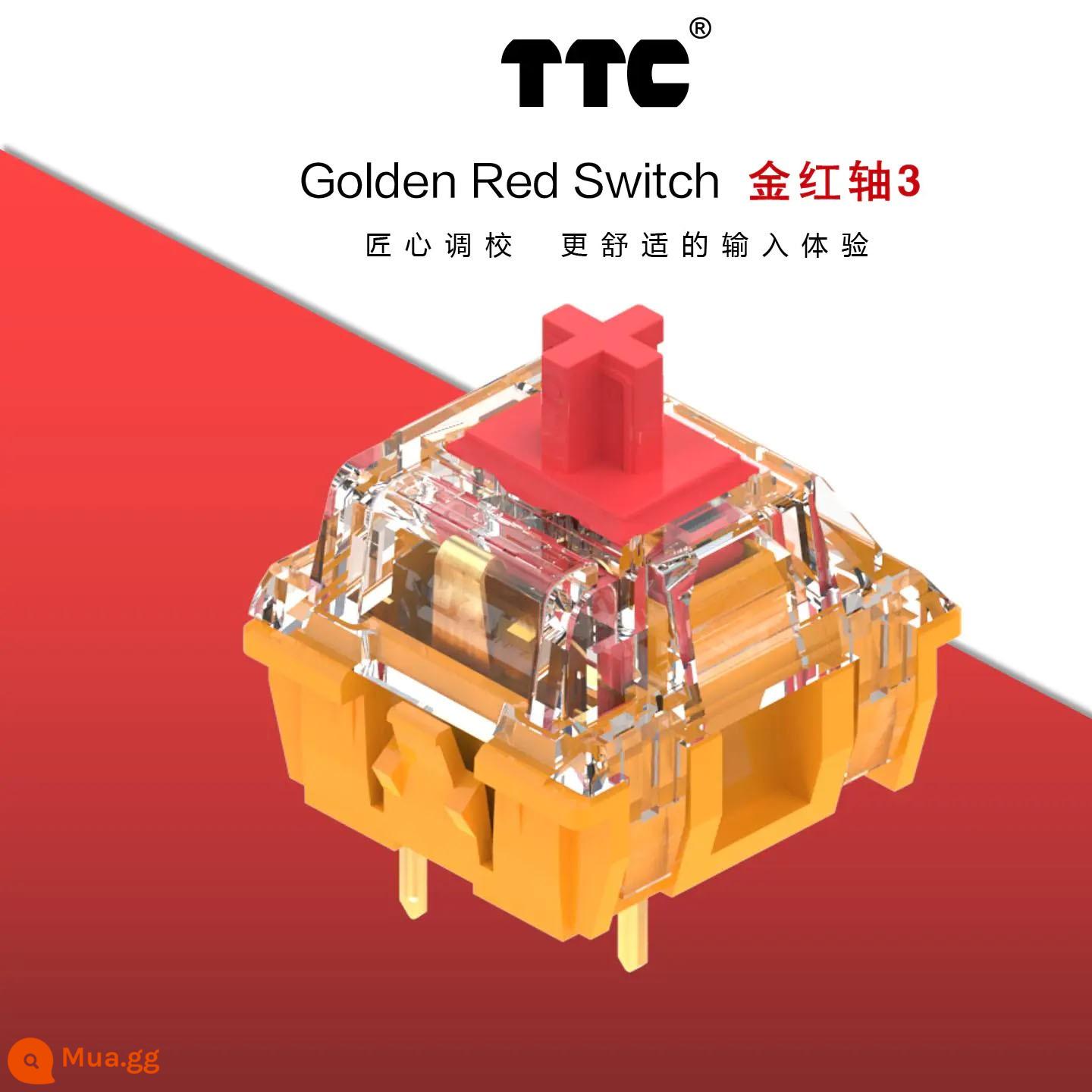 TTC nhanh bạc đỏ học sinh ACE trục mặt trăng bột bạch kim trục V2 vàng trà vàng đỏ câm trà cơ trục máy kiểm tra - Trục vàng đỏ TTC 10 chiếc còn hàng