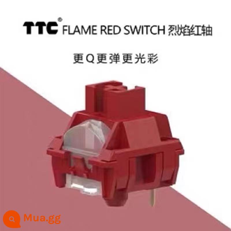 TTC nhanh bạc đỏ học sinh ACE trục mặt trăng bột bạch kim trục V2 vàng trà vàng đỏ câm trà cơ trục máy kiểm tra - TTC Flame Red Shaft 4 có hàng, mua 70 lon