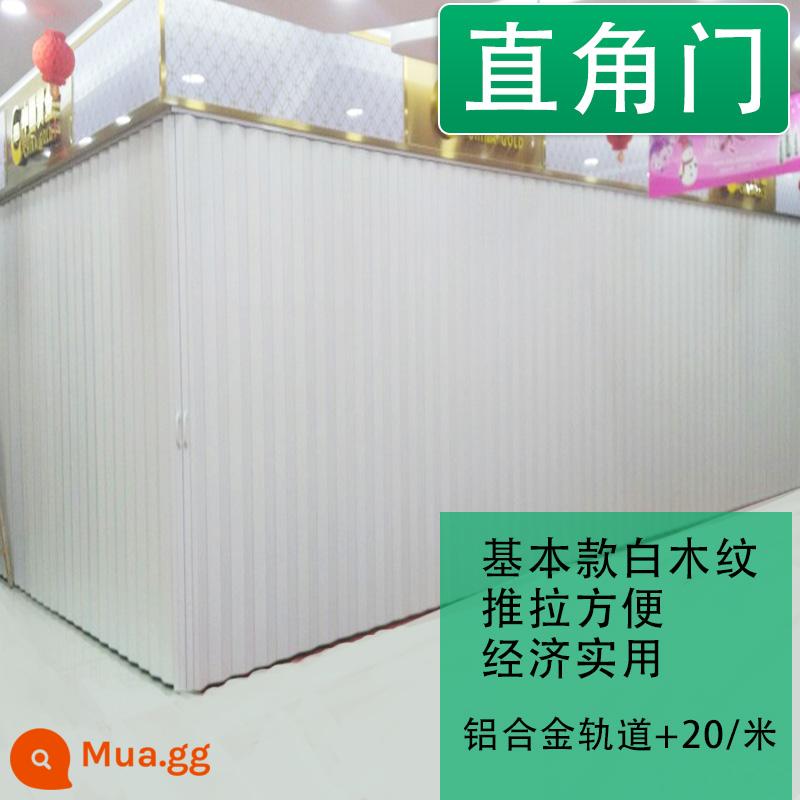 Nhựa PVC Cửa Gấp Vách Ngăn Cửa Bếp Bấm Khí Phòng Thay Đồ Cửa Hàng Đơn Giản Cửa Trượt Nhà Vệ Sinh Dịch Chuyển Vô Hình - Cửa đi cửa lùa cửa ẩn (dày)