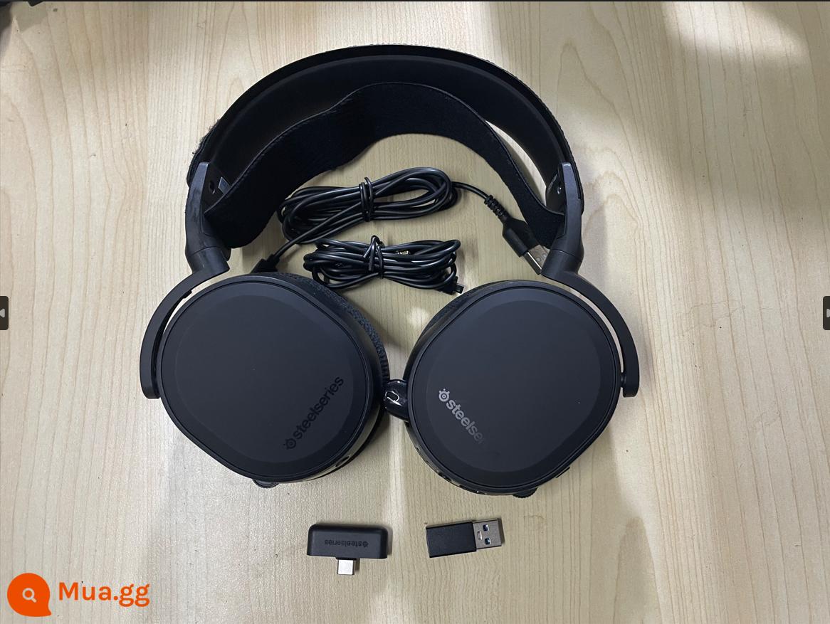 Tai nghe chơi game cài đầu SteelSeries Arctis Ice 3 5 7 pro đã qua sử dụng - Ice 7p đen 95 mới