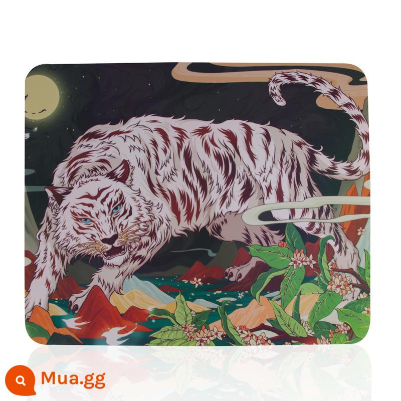 Tiger Talisman Thể thao điện tử Phaseless Two Rainbow Film Mouse Pad Quá trình phủ Surface Slim Unwrapped Four Beast Mouse Pad - Tiger Talisman Wuxiang Ⅱ-White Tiger SF Miễn phí Vận chuyển