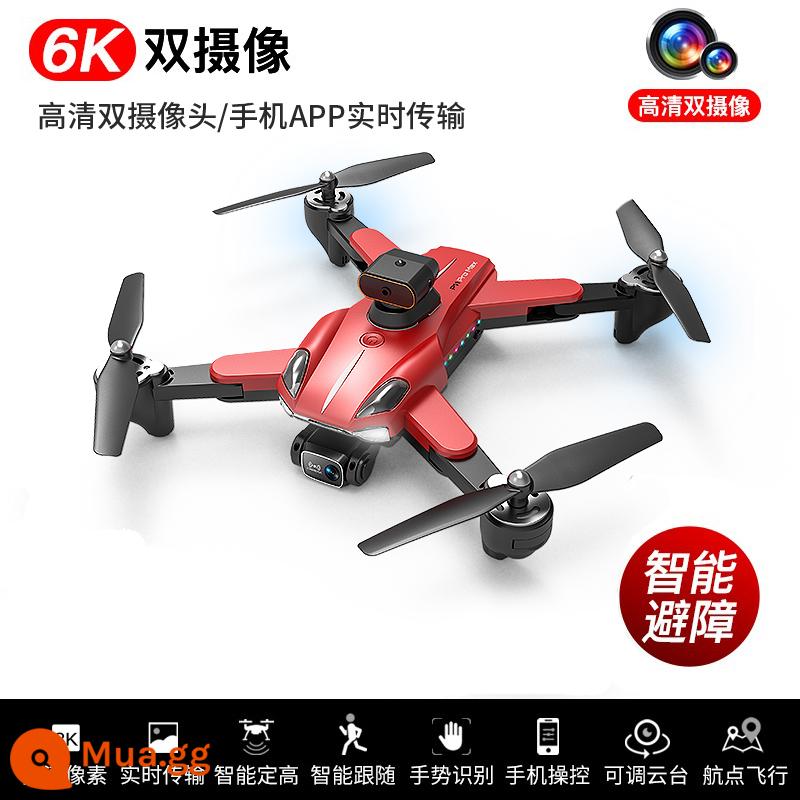 Máy bay điều khiển từ xa cho trẻ em tránh chướng ngại vật thông minh drone học sinh tiểu học drone nhỏ máy bay trực thăng cậu bé máy bay đồ chơi - P11S đỏ [Camera kép gimbal hai trục 6k + tránh chướng ngại vật hồng ngoại đa hướng]