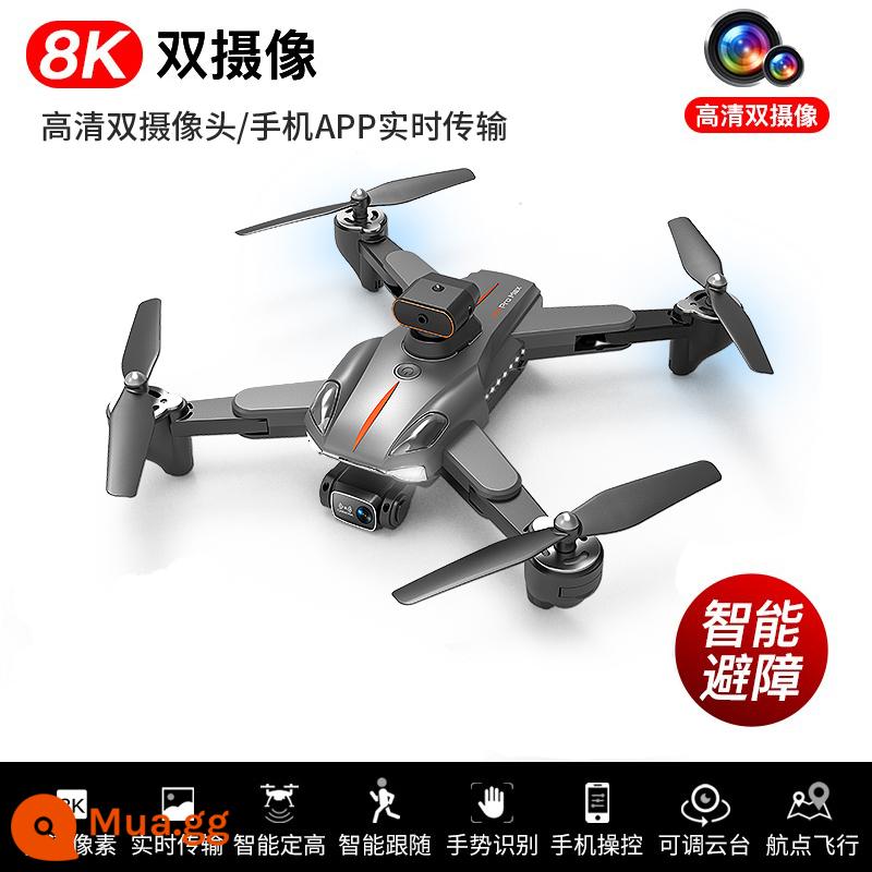 Máy bay điều khiển từ xa cho trẻ em tránh chướng ngại vật thông minh drone học sinh tiểu học drone nhỏ máy bay trực thăng cậu bé máy bay đồ chơi - P11 đen [Camera kép gimbal hai trục 8k + tránh chướng ngại vật hồng ngoại đa hướng]