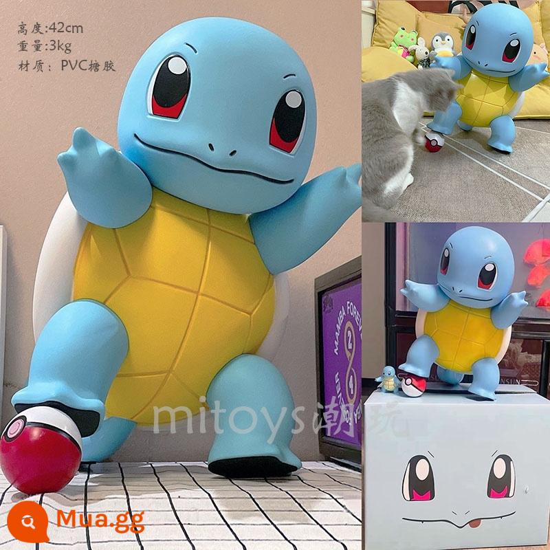 Mitoys Tsundere Jenny Rùa Tức Giận Mô Hình Lớn Trang Trí 1:1 Caracalla Rồng Lửa Cho Đến Vịt Bokeby - Squirtle Dễ Thương cao 43cm (tặng Poke Ball)