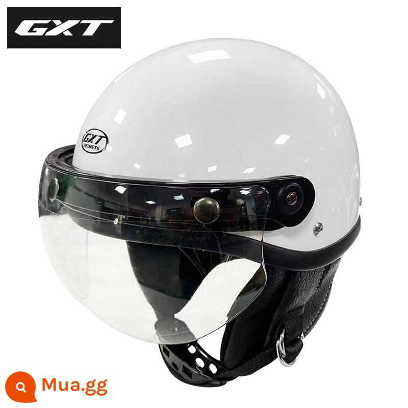 GXT xe máy nam mùa hè Harley Mũ bảo hiểm nửa Retro muỗng Mũ bảo hiểm nữ xe ô tô điện sợi carbon xe máy - MT-2 có thể kết hợp với ống kính, vui lòng liên hệ bộ phận chăm sóc khách hàng