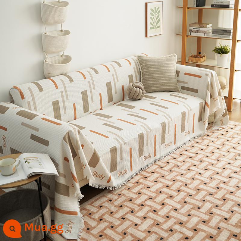 Vải bọc ghế sofa chăn chống trượt toàn bộ túi bọc đệm phổ quát vỏ bọc khăn phổ biến cho tất cả các mùa 2024 chống mèo trầy xước - Ấm áp