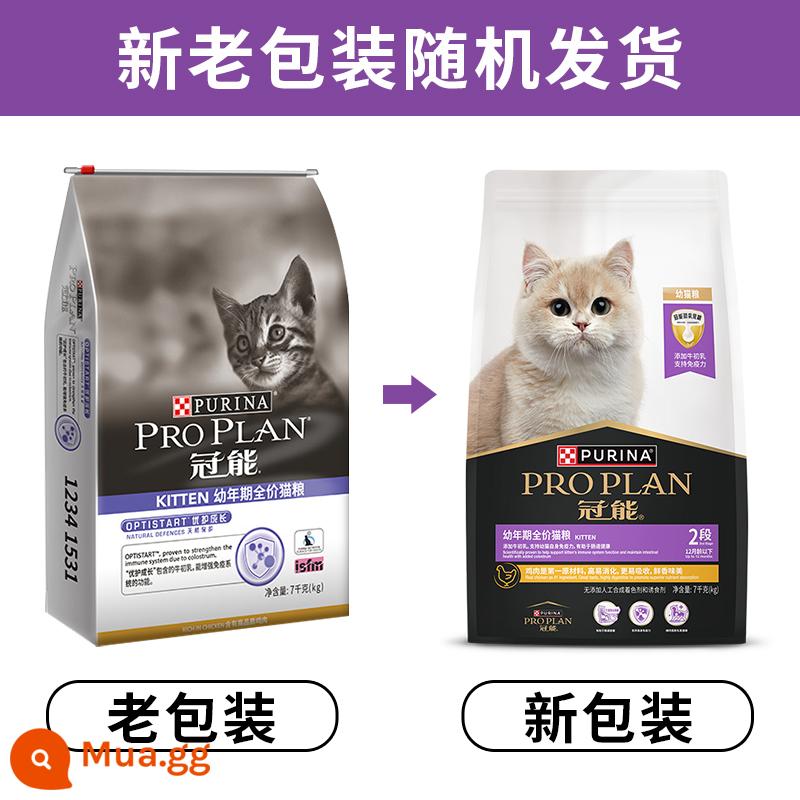 Thức ăn cho mèo Guanneng 2,5kg/7kg thức ăn cho mèo trong nhà giá đầy đủ dành cho mèo trưởng thành và mèo con, mèo xanh ngắn vỗ béo 5 pound - Thức ăn cho mèo con 7kg