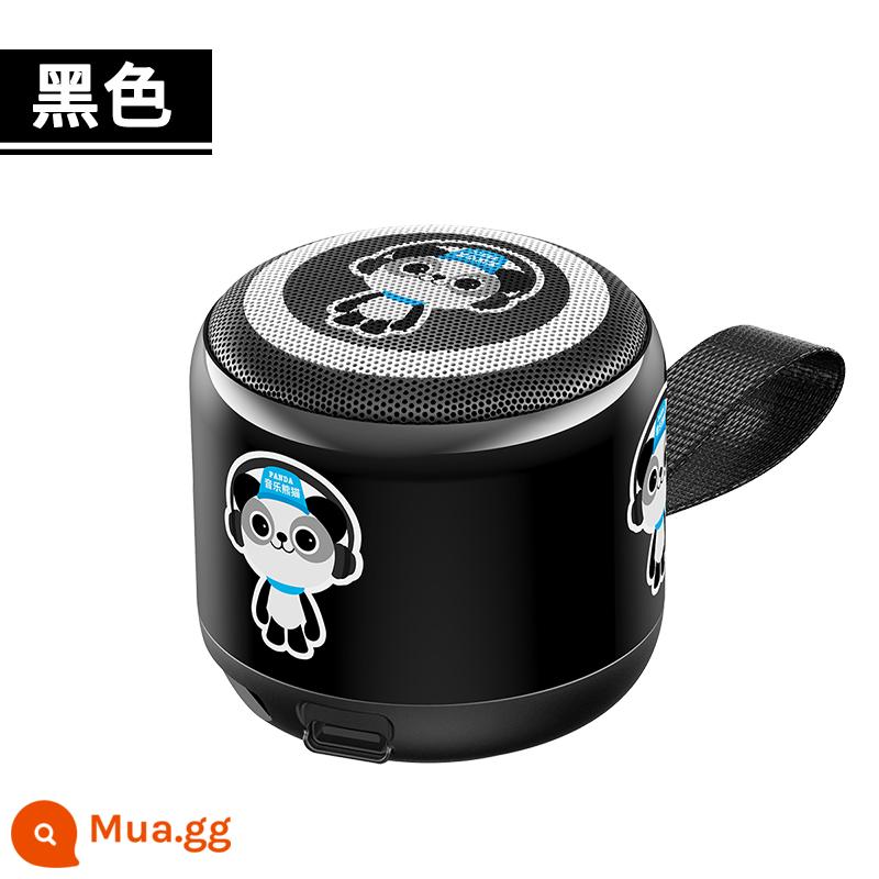 Loa bluetooth không dây điện thoại di động âm thanh mini loa siêu trầm siêu nặng gia đình di động ngoài trời thẻ di động khẩu pháo thép nhỏ chạy vòm âm lượng lớn phim hoạt hình dễ thương bộ sưu tập mới loa lưới màu đỏ - Đen (Dòng gấu trúc)