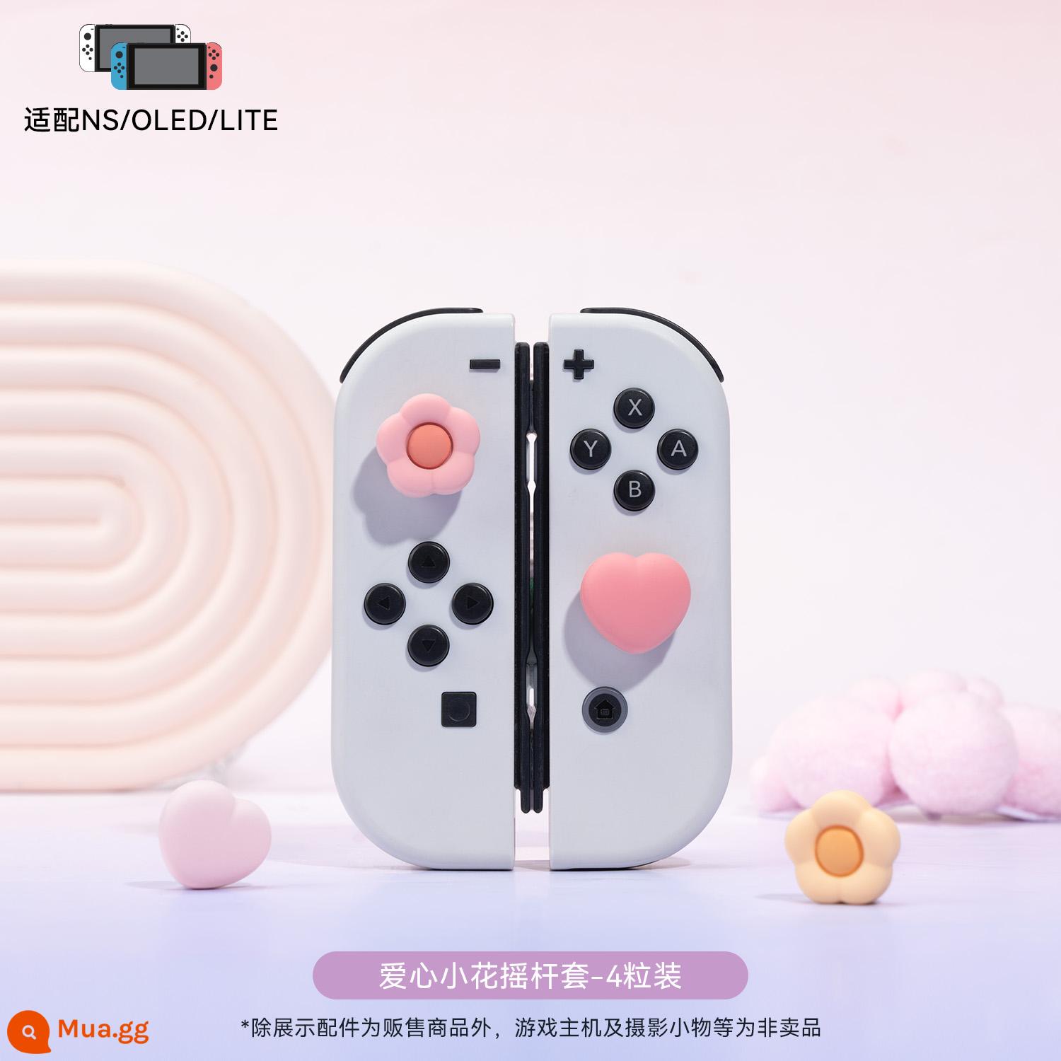 Tôi thực sự muốn Nintendo Switch Cat Claw nâng mũ ns keycap lite tay cầm nắp oled silicone bảo vệ - Mũ rocker hoa tình yêu