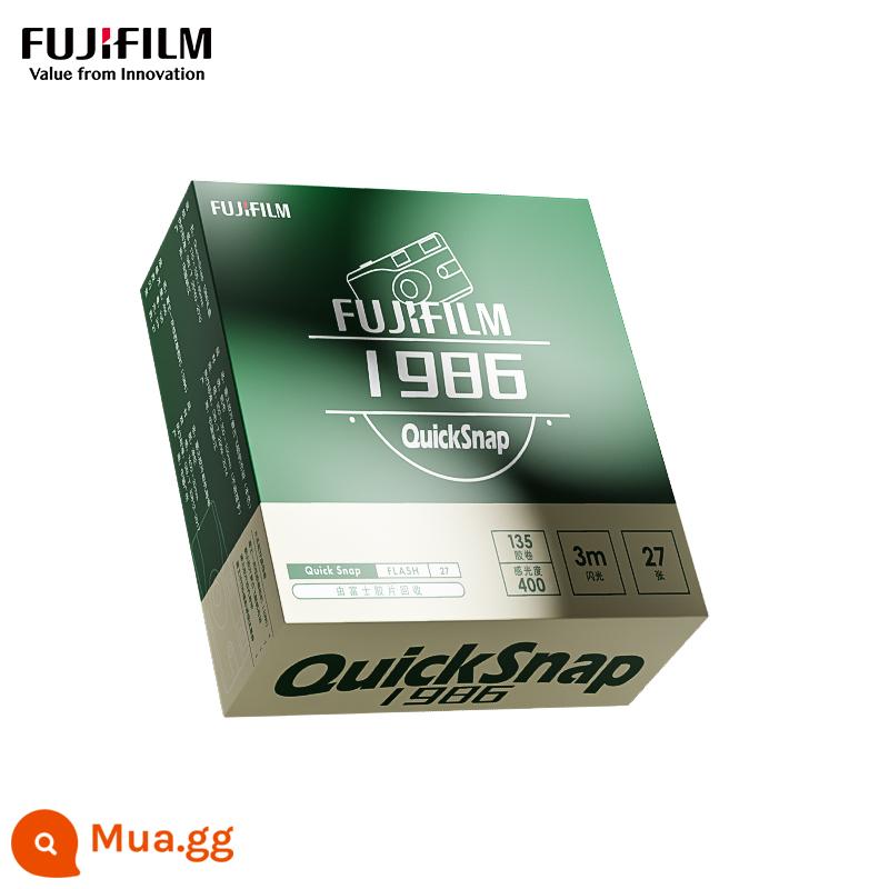 Bộ hộp quà tặng máy ảnh phim dùng một lần Fujifilm Fuji QuickSnap 1986 Máy phim cổ điển - Gói hộp quà tặng