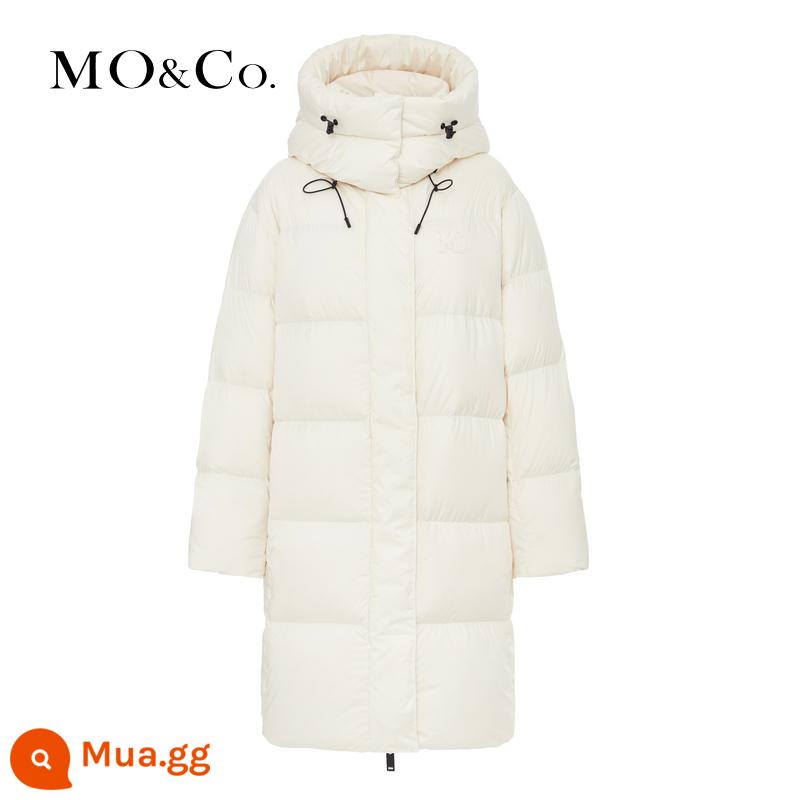 [90% Duck Down × Không thấm nước] MOCO2023 Mùa đông Sản phẩm mới Áo khoác có mũ trùm đầu phiên bản dài có thể tháo rời MBC4EIN024 - màu be