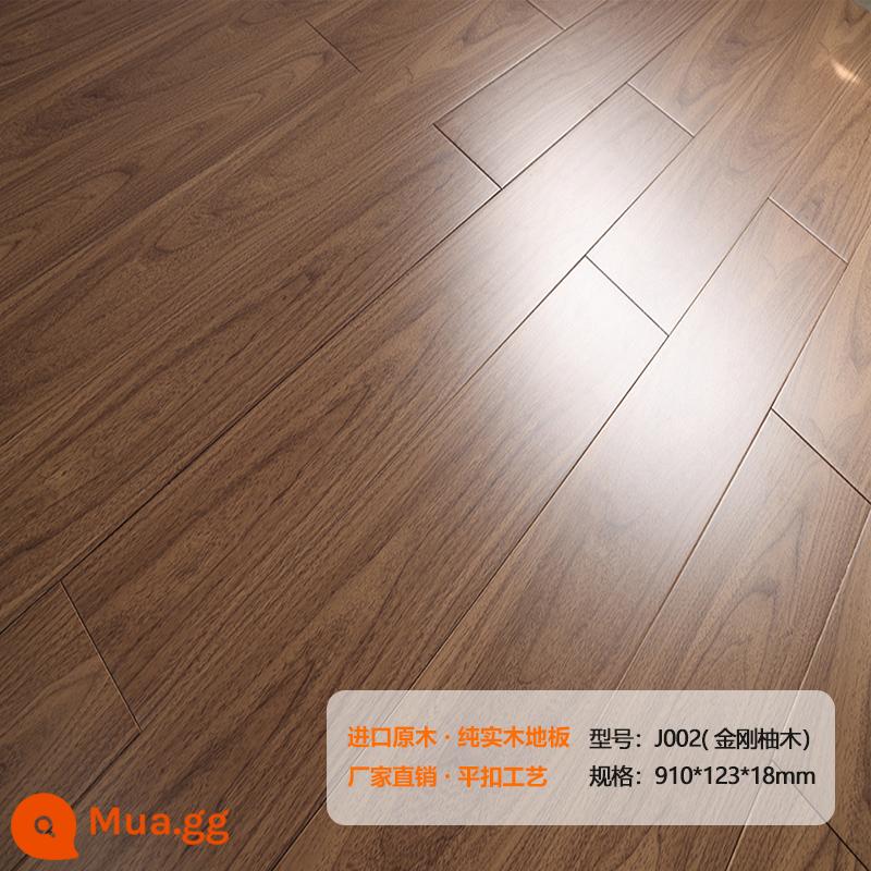 Longyan Diamond Teak Oak Sàn gỗ nguyên khối Nhà máy bán hàng trực tiếp Hạt gỗ màu xám Phòng ngủ gia đình Thân thiện với môi trường - Gỗ tếch King Kong J002