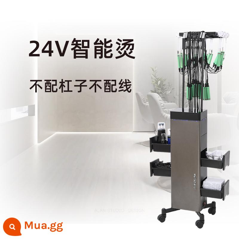 Máy uốn tóc kỹ thuật số Aiwen máy uốn nóng 24v salon tóc gốm uốn tóc salon thông minh nhiệt độ không đổi salon tóc chuyên dụng - Bàn ủi thông minh 24V dành cho da trần (wireless_barless) không có hộp quản lý cáp