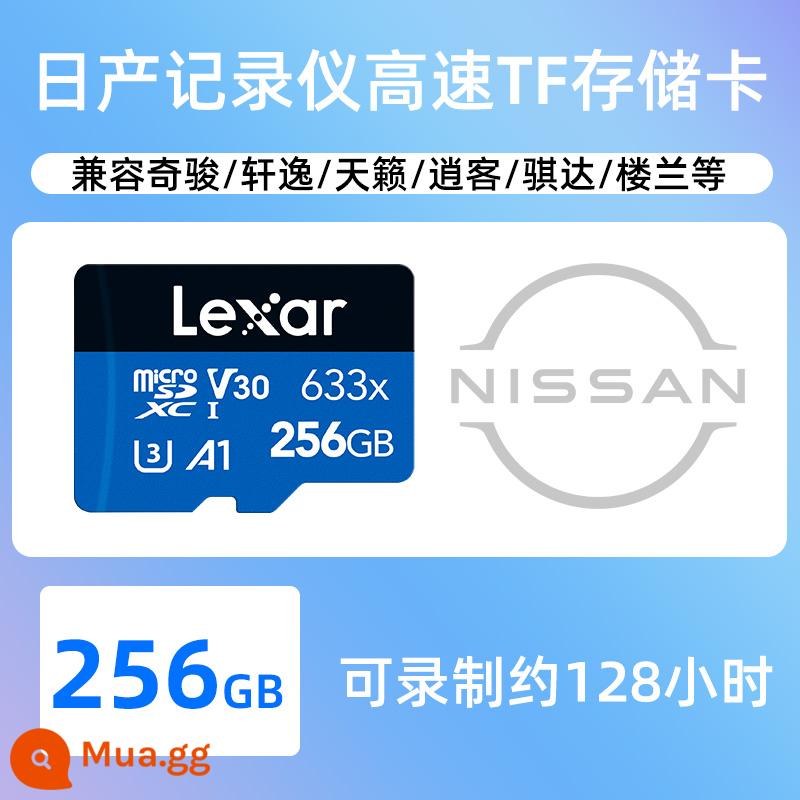 [Nissan chuyên dụng] Lexar Nissan 21 mẫu 14 thẻ nhớ ghi âm lái xe Sylphy mới Bộ nhớ 32g thẻ tf chuyên dụng Qijun Tiida Teana Bluebird thẻ nhớ tf xe hơi tốc độ cao - 2 5 6G dành riêng cho máy ghi âm lái xe Nissan (Lexar)