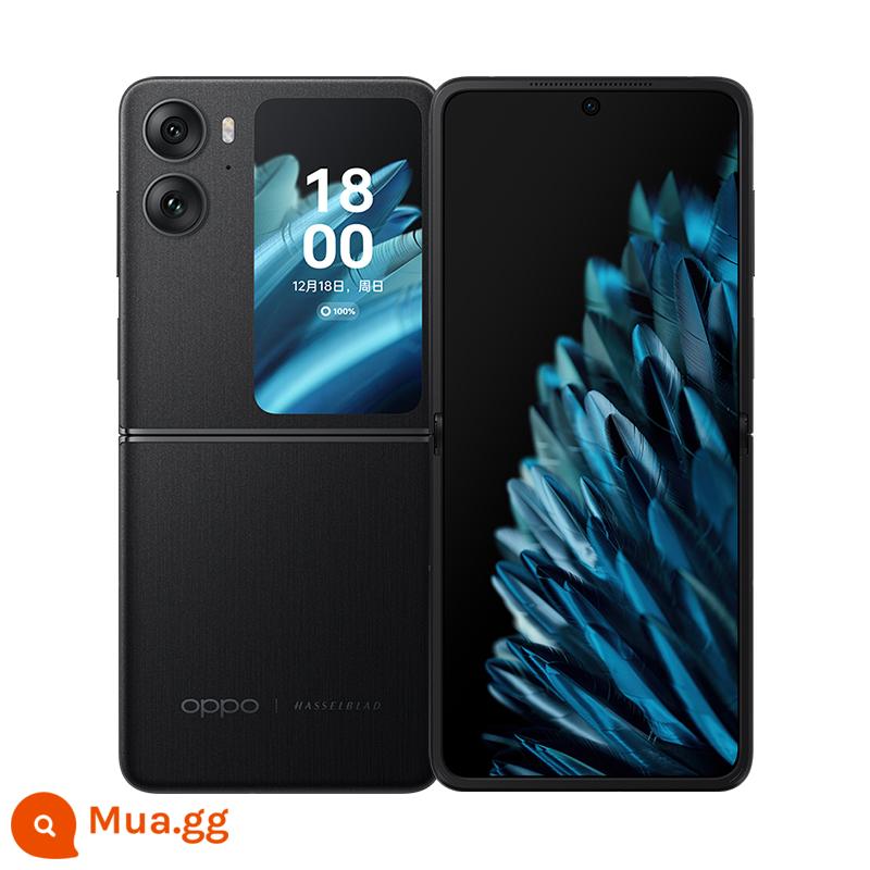 [6 vấn đề miễn phí] Điện thoại di động màn hình gập OPPO Find N2 oppofindn2 flip mới ra mắt điện thoại di động chính thức cửa hàng flagship trang web chính thức chính hãng màn hình mỏng mới nguyên bản đầy đủ thông minh - Màu đen sang trọng