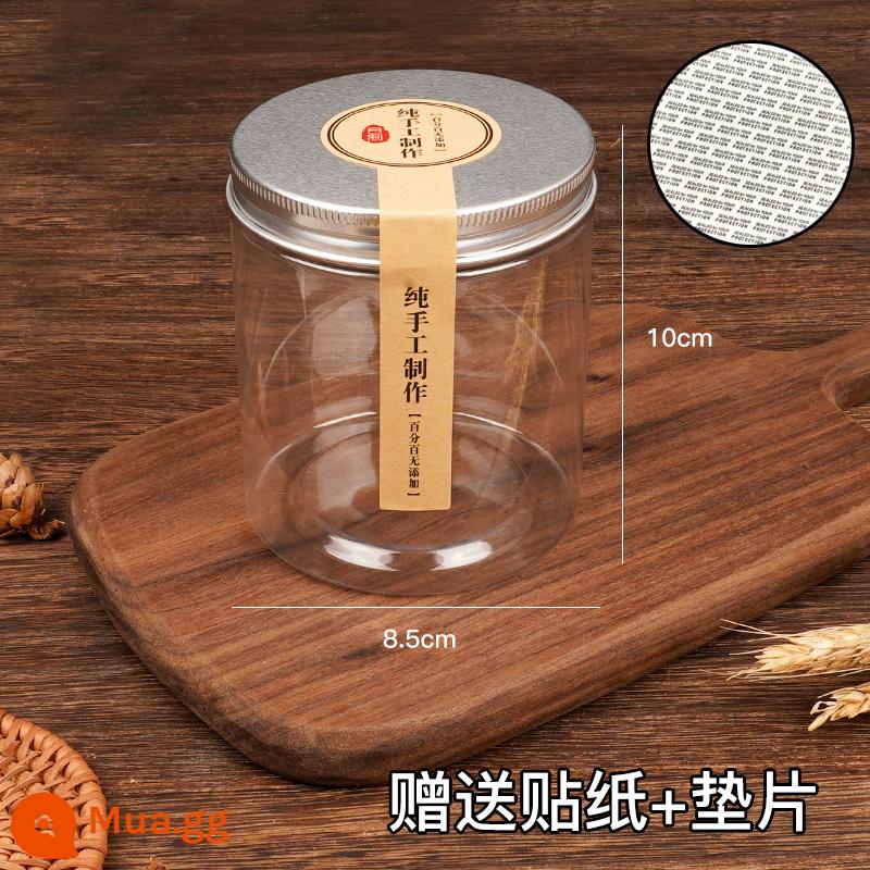 Cookie đóng gói xô bông tuyết sắc nét mè đen bóng kẹo dẻo hộp kẹo hạt đào sắc nét sữa táo tàu xoắn ốc jar kín khí - Nắp nhôm 85*100 450ml có kèm miếng dán và gioăng