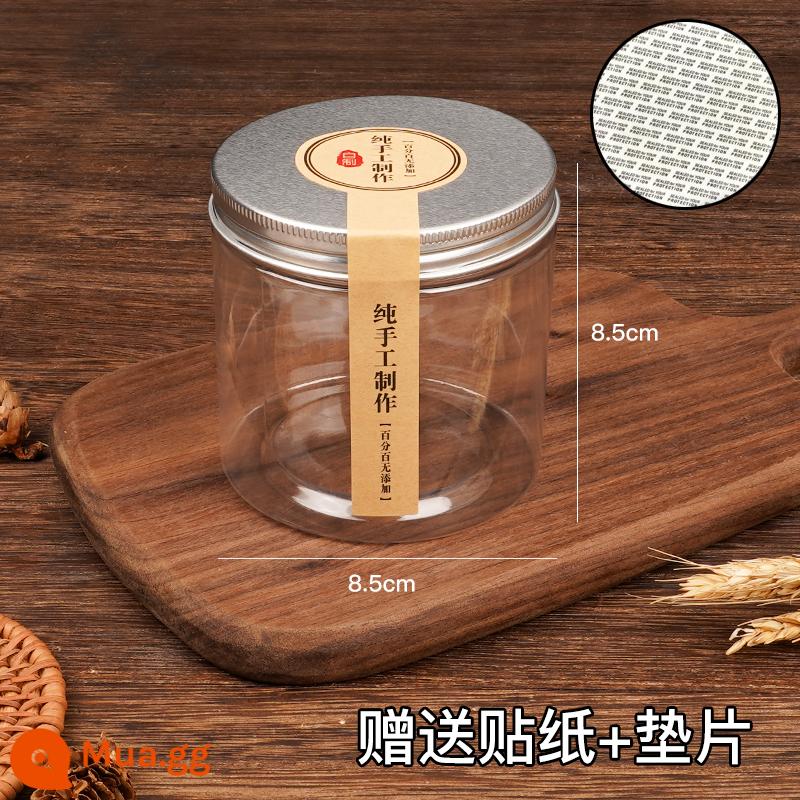 Cookie đóng gói xô bông tuyết sắc nét mè đen bóng kẹo dẻo hộp kẹo hạt đào sắc nét sữa táo tàu xoắn ốc jar kín khí - Nắp nhôm 85*85 350ml có kèm miếng dán và gioăng