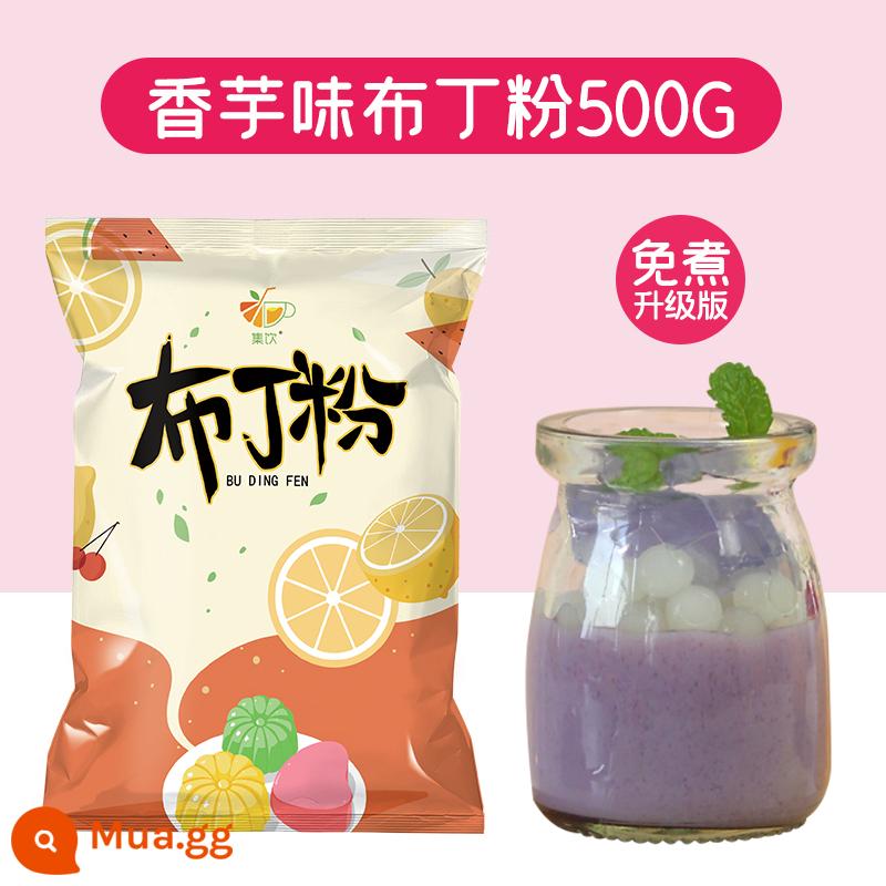 Bộ sưu tập uống 1kg bột pudding trứng quán trà sữa bột thạch đặc biệt hộ gia đình tự làm thương mại trà sữa nguyên liệu giá thông quan - Hương vị khoai môn-500g