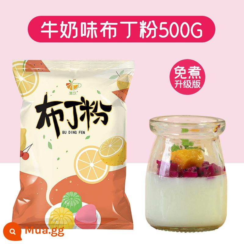 Bộ sưu tập uống 1kg bột pudding trứng quán trà sữa bột thạch đặc biệt hộ gia đình tự làm thương mại trà sữa nguyên liệu giá thông quan - Hương sữa-500g