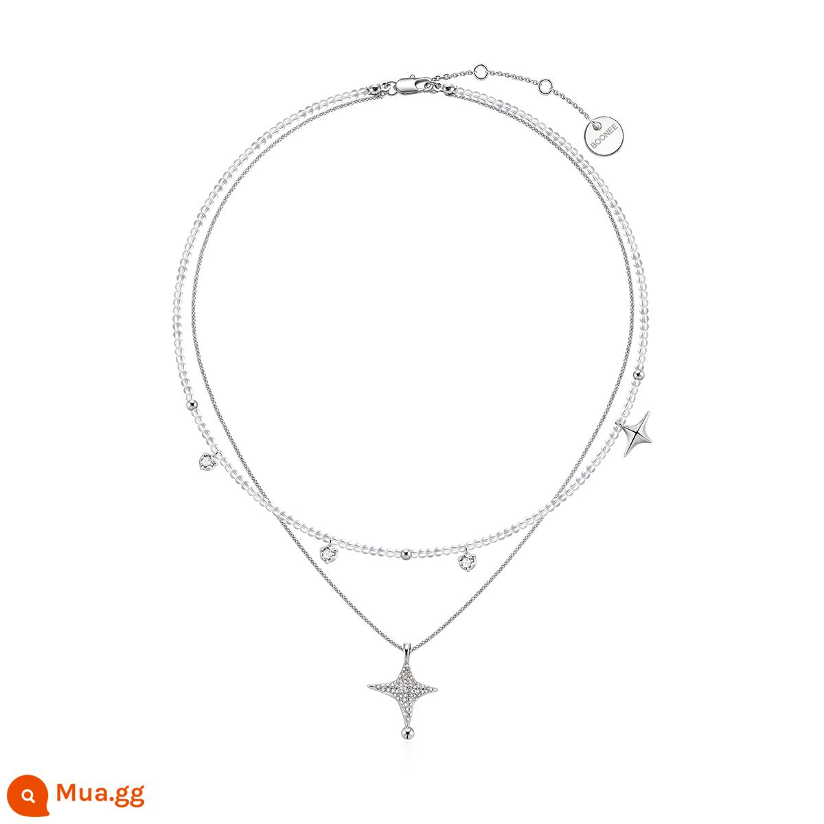 Boonee alus cao cấp starburst vòng cổ nữ thiết kế ban đầu ánh sáng thích hợp mặt dây chuyền sang trọng choker chuỗi xương đòn - Hàng hóa