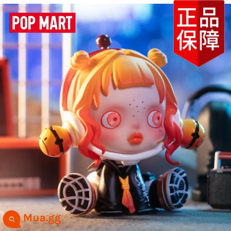 Bubble Mart SKULPPANDA Night City Series Mô Hình Thiền Định Quà Tặng Trang Trí Xu Hướng Mù Hộp Búp Bê - Thành Phố Đêm-Hot Blooded Girl