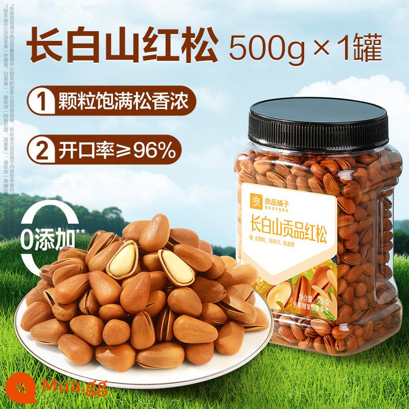 Bestore - Thông Hàn Quốc Núi Trường Bạch 500g × 1 lon hạt thông Đông Bắc trái cây sấy khô bóc vỏ bằng tay và đồ ăn nhẹ từ hạt - [Hot-sale-1kg] Thông Hàn Quốc núi Trường Bạch lon 500g