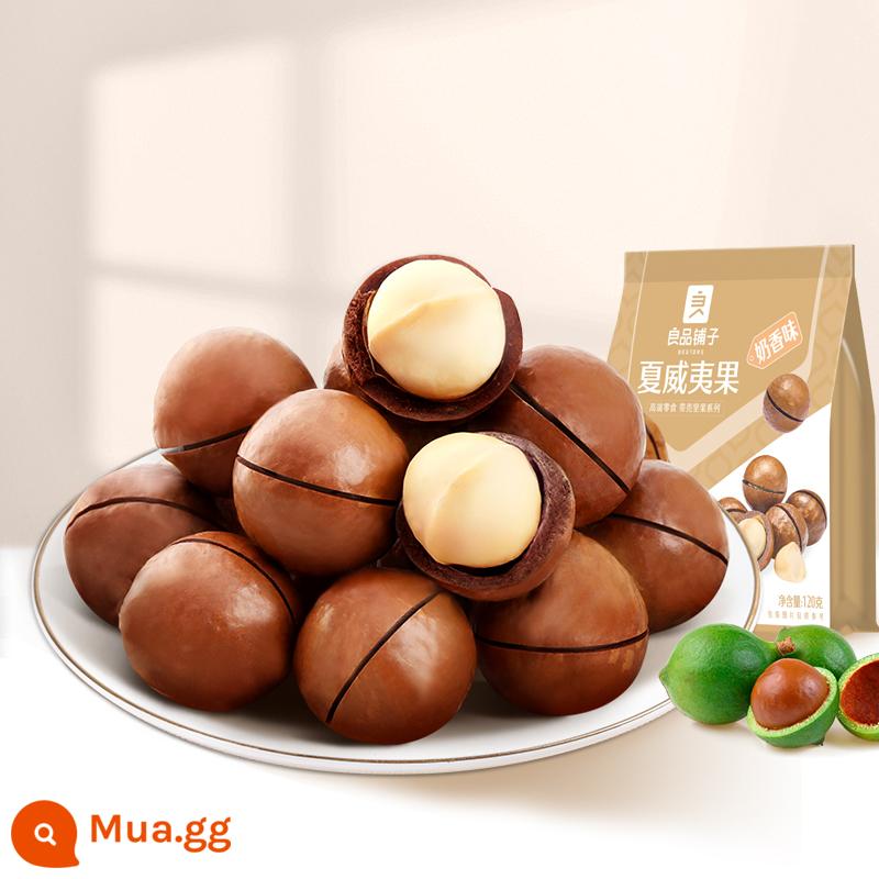 [BESTORE-Hạt Macadamia đóng hộp 500g] Trái cây sấy khô vị sữa Phụ nữ mang thai Các loại hạt sấy khô Món ăn vặt năm mới - [Hạt Macadamia] Hương Sữa 120gx1 túi