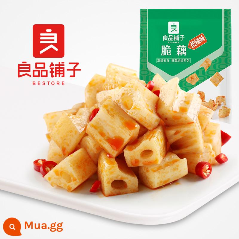 [99 nhân dân tệ để chọn 12 miếng] BESTORE - Củ sen om 168g củ sen củ sen thái hạt lựu snack đồ ăn nhẹ cay và hầm - Củ sen giòn (vị chua cay) 168g